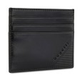 Портмоне для кредитных карт BUGATTI АРИСТОКРАТ | NOBILE, с защитой данных RFID, черное, натуральная воловья кожа, 10х0,3х8 см