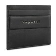 Портмоне для кредитных карт BUGATTI НОМ | NOME, с защитой данных RFID, черное, натуральная воловья кожа, 10,2х0,3х8,2 см