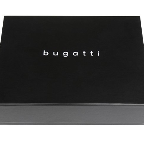 Портмоне для кредитных карт BUGATTI НОМ | NOME, с защитой данных RFID, черное, натуральная воловья кожа, 10,2х0,3х8,2 см