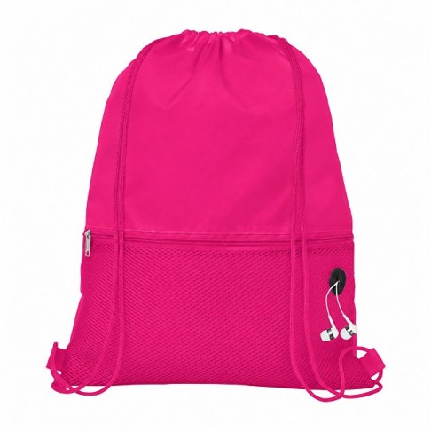 Рюкзак «Ole» с сетчатым карманом, фуксия