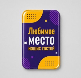 Смоляной стикер вертикальный на дверь M, 9,3х13,7 см