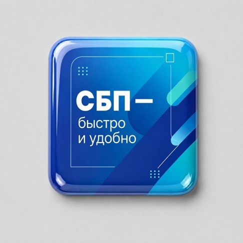 Смоляной стикер для прикассовой зоны S, 4х4 см