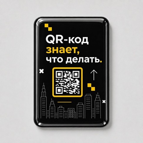 Смоляной стикер вертикальный для прикассовой зоны L, 9,3х13,7 см