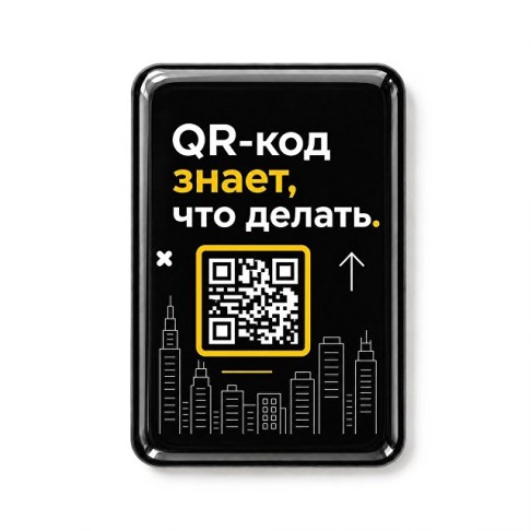 Смоляной стикер вертикальный для прикассовой зоны L, 9,3х13,7 см