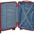 Чемодан TORBER В Отпуск, красный, ABS-пластик, 45 х 27 х 68 см, 63 л, 3,1 кг