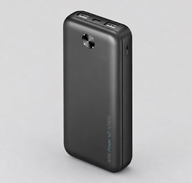 Внешний АКБ NRG Power V2 10000 мА-ч, 2A, 2xUSB, черный, Deppa