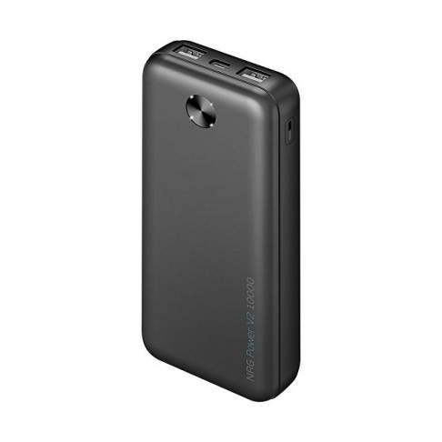 Внешний АКБ NRG Power V2 10000 мА-ч, 2A, 2xUSB, черный, Deppa