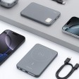 Внешний АКБ NRG MageSafe Alum 5000 мА-ч, 15Вт QI, серый, Deppa