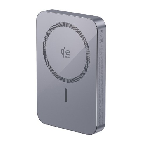 Внешний АКБ NRG Max Qi2.2 10000 мА-ч, 25Вт MageSafe, серый, Deppa