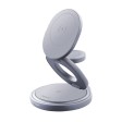 Беспроводная зарядная станция 3 в 1 MagSafe Rotation QI складная, графит, Deppa
