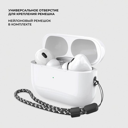 Беспроводные наушники с микрофоном Air Pro 2 ANC, TWS, BT 5.3, 300 мАч, ANC, QI, белый, Deppa