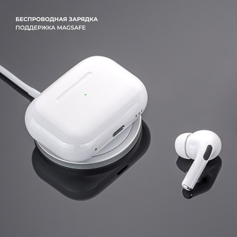 Беспроводные наушники с микрофоном Air Pro 2 ANC, TWS, BT 5.3, 300 мАч, ANC, QI, белый, Deppa
