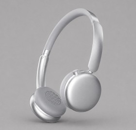 Беспроводные накладные наушники Stereo Light, BT 5.4, 300 мАч, cеребристый, Deppa