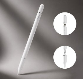 Стилус универсальный Pro Stick для планшетов и смартфонов, белый, Deppa