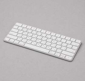 Беспроводная клавиатура Air Keyboard для MAC, Windows, 500 мАч, алюминий, белый, Deppa
