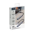 USB-хаб USB-A 3.0 + 2xUSB-A 2.0 + USB-C, серый, Deppa