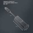 USB-хаб 3 в 1 USB-C - USB-A3.0 + USB-C PD100Вт + HDMI, серый, Deppa