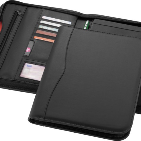 Папка Ebony A4 на молнии (Чёрный)
