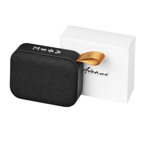 Bluetooth-колонка Fashion с тканевой отделкой (черный)