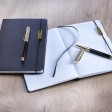 Блокнот Legato формата А5 с набором из шариковой ручки и ручки-роллера