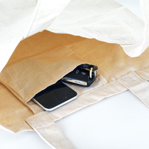 BETO. Сумка 280гр из 100% хлопка канва, Натуральный светлый BETO. Сумка 280гр из 100% хлопка канва, Натуральный светлый