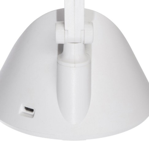 Настольный светильник с функцией беспроводной зарядки «Bendy» (белый)