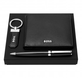 Набор HUGO BOSS (шариковая ручка, брелок и кошелек)