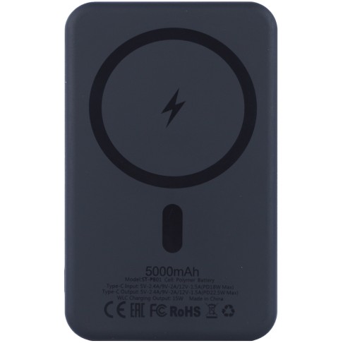 Магнитный внешний аккумулятор ёмкостью 5000 мАч Магнитный внешний аккумулятор ёмкостью 5000 мАч