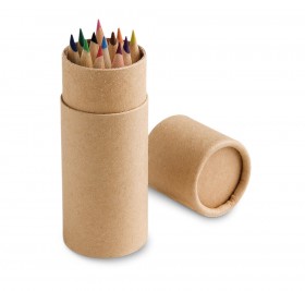 CYLINDER. Коробка с 12 цветными карандашами
