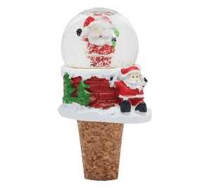 Wine bottle stopper CHRISTMAS FLAVOUR, red