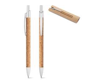 NATURA. Шариковая ручка из пробки и алюминия, Натуральный